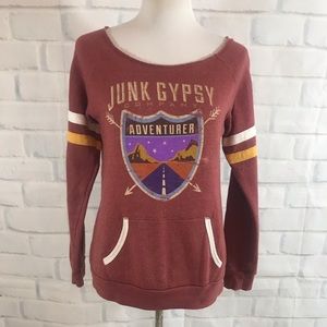 Junk Gypsy Distressed Adventurer Sweatshirt